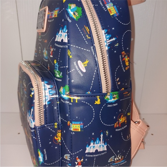 Loungefly Disneyland 65th Anniversary Map Backpack - Picture 7 of 9